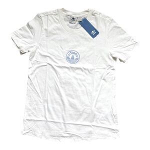 NWT Adidas Originals Circle Trefoil Tee Shirt White Women’s Small IZ1315